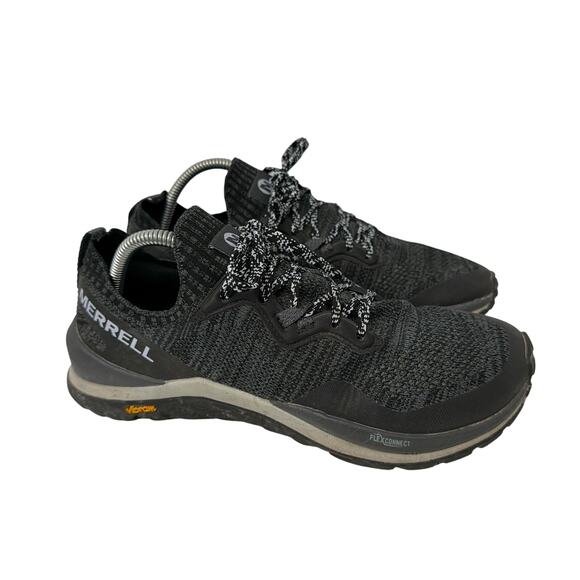 Merrell Mag 9 Shoes Womens Sz 9 Trail Hiking Running Sneakers Vibram Black Gray - Picture 1 of 10